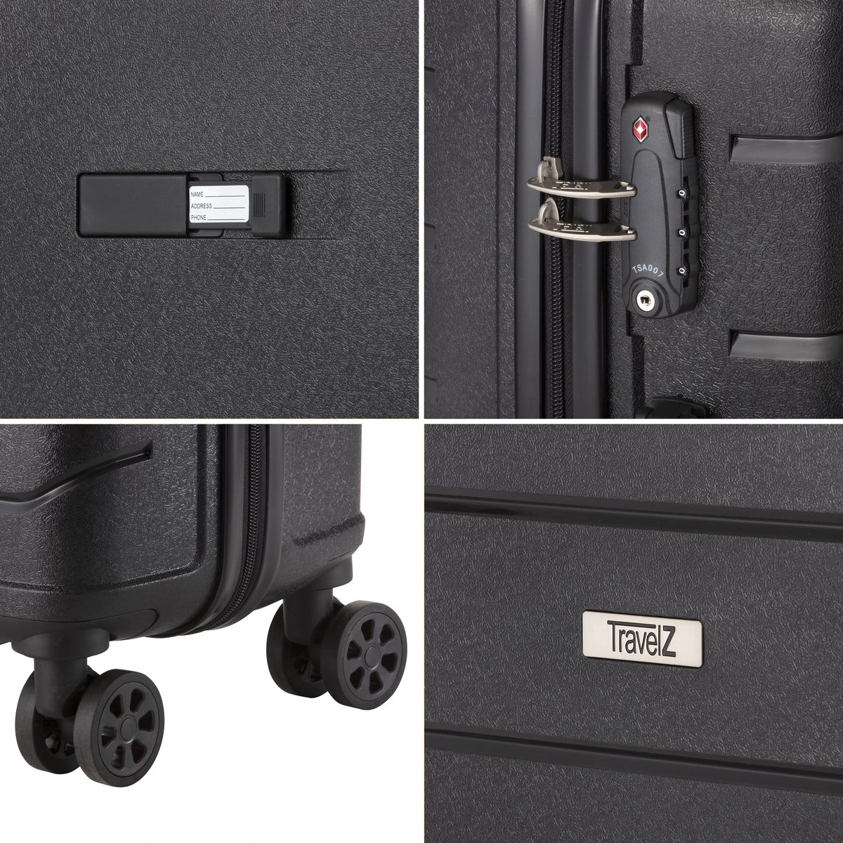 TravelZ Big Bars Reiskoffer 68 Cm Met Dubbele Wielen - Trolley Koffer Met TSA-slot - Zwart 6 TravelZ Big Bars Reiskoffer 68 Cm Met Dubbele Wielen - Trolley Koffer Met TSA-slot - Zwart - Afbeelding 6