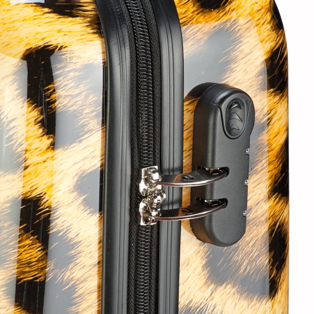 Princess Traveller Animal Print - Reiskoffer – Leopard - Large - 76 Cm 4 Princess Traveller Animal Print - Reiskoffer – Leopard - Large - 76 Cm - Afbeelding 4