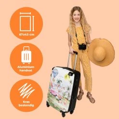 NoBoringSuitcases.com® Koffer Groot - Eenhoorn - Luchtballon - Meisjes - Regenboog - Trolley Koffer Met TSA-slot - Met Wielen - 90 Liter - Reiskoffer - 66 Cm -Bagage En Reistassen 1200x1200 1574