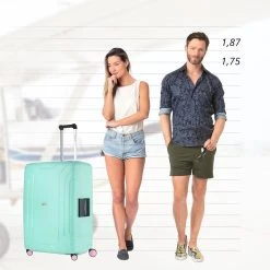 CarryOn Steward TSA Reiskoffer - 75cm Trolley Met Kliksloten - Dubbele Wielen - Mint -Bagage En Reistassen 1200x1200 1603