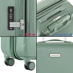 CarryOn Skyhopper Reiskoffer - 78cm TSA Trolley Met OKOBAN - Dubbele Wielen - Olijf -Bagage En Reistassen 1200x1200 1721