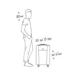 BHPPY Reiskoffer - 65 Cm - Home Sweet Pineapple -Bagage En Reistassen 1200x1200 1749