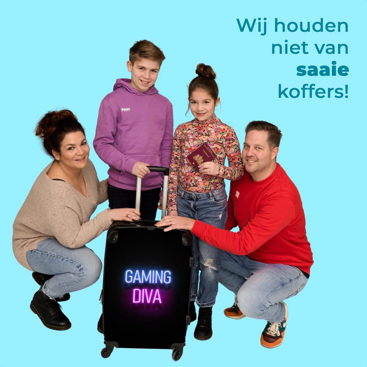 NoBoringSuitcases.com® Koffer Groot - Gaming - Quotes - Neon - Gaming Diva - Vrouwen - Trolley Koffer Met TSA-slot - Met Wielen - 90 Liter - Reiskoffer - 66 Cm 5 NoBoringSuitcases.com® Koffer Groot - Gaming - Quotes - Neon - Gaming Diva - Vrouwen - Trolley Koffer Met TSA-slot - Met Wielen - 90 Liter - Reiskoffer - 66 Cm - Afbeelding 5
