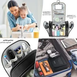Grote Toilettas Met Spiegel, Haak + Binnenvakken + Zijvakken, Waterbestendig, Trip Vakantie Handbagage Mannen Vrouwen | Travel Organizer Kit -Bagage En Reistassen 1200x1200 1820