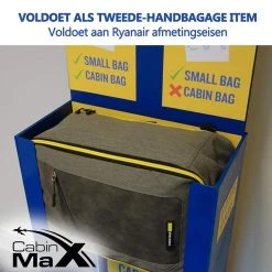 CabinMax Manhatten – Handbagage 20L – Rugzak – Schooltas - 40x20x25 Cm – Compact Reistas – Lichtgewicht – Grijs/Geel -Bagage En Reistassen 1200x1200 1884