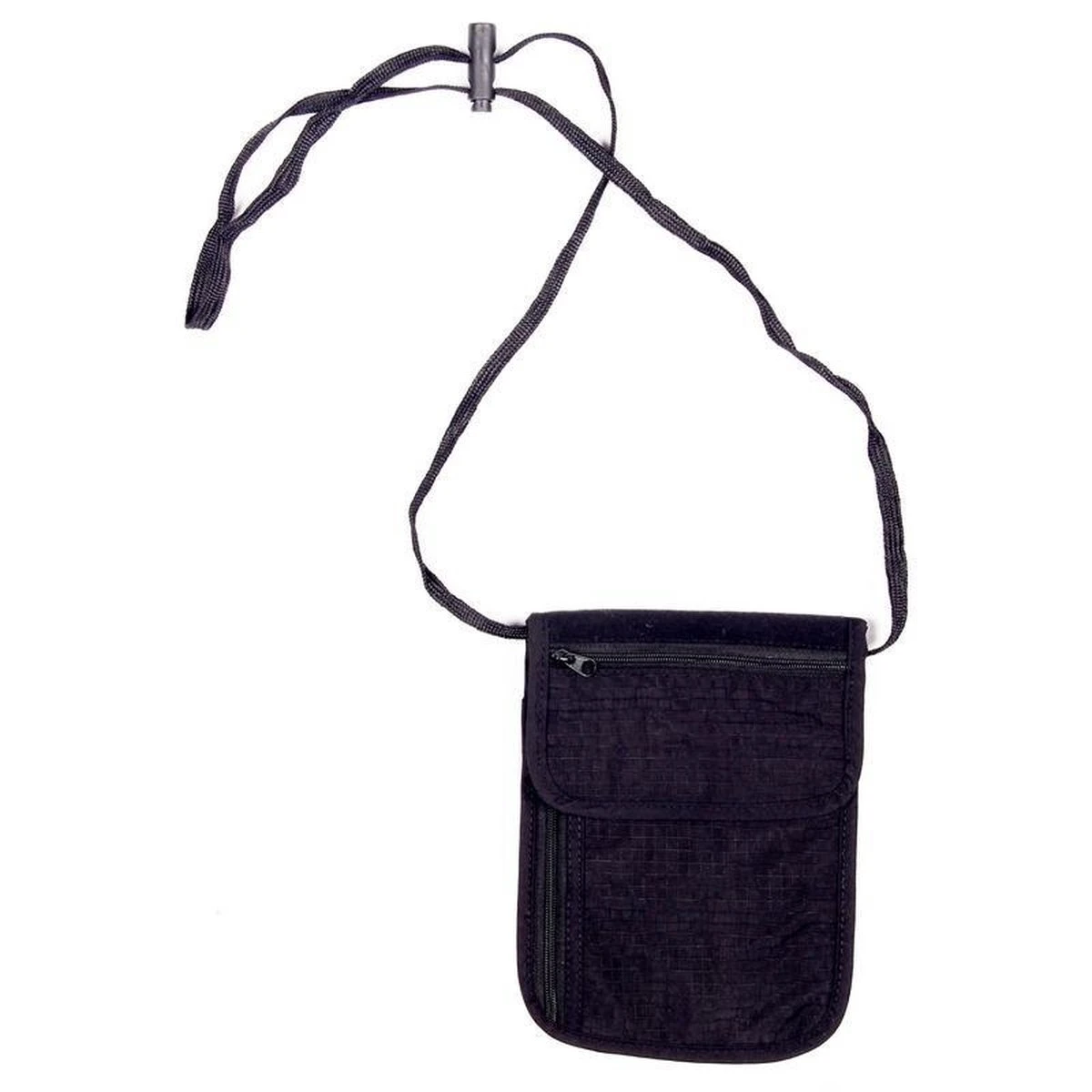 Benson Reisportemonnee/nektasje Zwart 14 X 17 Cm - Documenten Tasje Met Nekkoord - Nektas Voor Op Reis 2 Benson Reisportemonnee/nektasje Zwart 14 X 17 Cm - Documenten Tasje Met Nekkoord - Nektas Voor Op Reis - Afbeelding 2