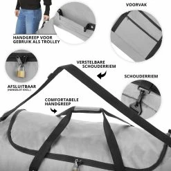 TravelZ Opvouwbare Wieltas | Reistas Op Wielen | 100 Liter | Verbeterd 2022 Model | Grijs 11 TravelZ Opvouwbare Wieltas | Reistas Op Wielen | 100 Liter | Verbeterd 2022 Model | Grijs -Bagage En Reistassen 1200x1200 1918
