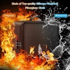 IBright Brandwerende Tas Voor Documenten - Waterdichte Organizer Reistas - Met Cijferslot - Zwart -Bagage En Reistassen 1200x1200 1924