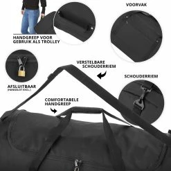 TravelZ Opvouwbare Wieltas | Reistas Op Wielen | 100 Liter | Verbeterd 2022 Model | Zwart -Bagage En Reistassen 1200x1200 1955