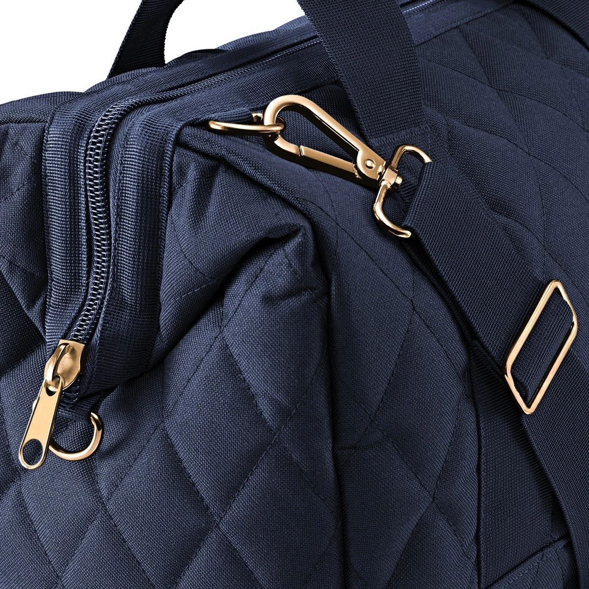 Reisenthel Allrounder M Reistas Sporttas - 18L - Rhombus Midnight Gold Blauw 4 Reisenthel Allrounder M Reistas Sporttas - 18L - Rhombus Midnight Gold Blauw - Afbeelding 4