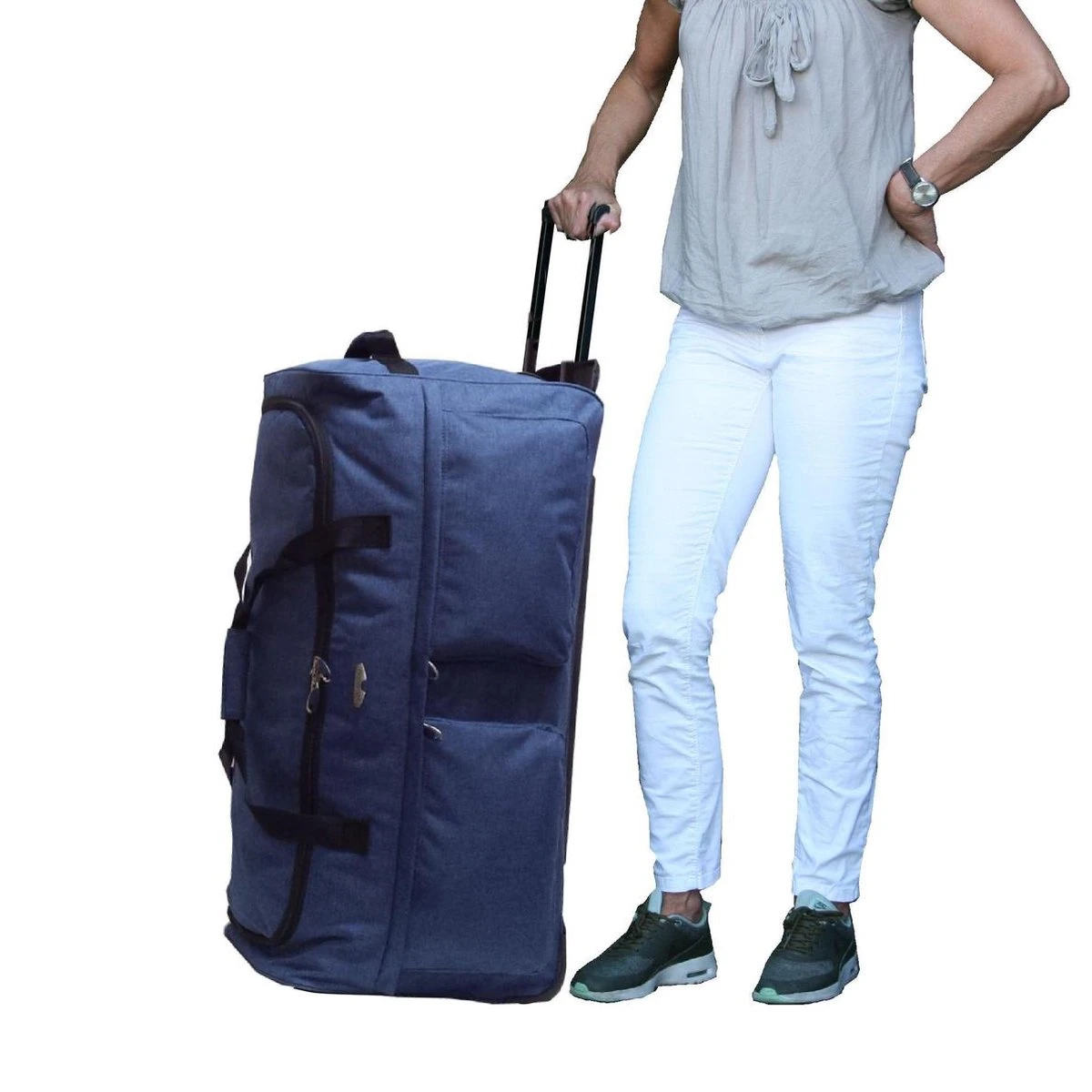 Castillo Oxford L - Grote Wieltas - 76 Cm - Blauw 5 Castillo Oxford L - Grote Wieltas - 76 Cm - Blauw - Afbeelding 5