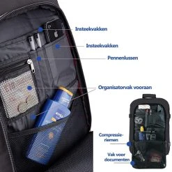 CabinMax Metz Reistas – Handbagage 20L – Rugzak – Schooltas - 40x25x20 Cm – Compact Backpack – Lichtgewicht – Zwart -Bagage En Reistassen 1200x1200 2104