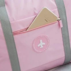 Merkloos Opvouwbare Reistas Roze - Opbergtas - Weekendtas - Reistas Voor Handbagage - Opvouwbare Reistassen Dames - Reistas Voor Op Koffer - Dames Tas - Damestas - Tas Voor Reizen - Sporttas -Bagage En Reistassen 1200x1200 2126