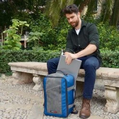 CabinMax Manhatten – Handbagage 20L – Rugzak – Schooltas - 40x20x25 Cm – Compact Reistas – Lichtgewicht – Nettuno Blauw -Bagage En Reistassen 1200x1200 2154