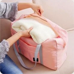 Merkloos Duffelbag - Reistas - Sporttas - Opvouwbare Reistas - Weekendtas - Strandtas - Roze -Bagage En Reistassen 1200x1200 2196