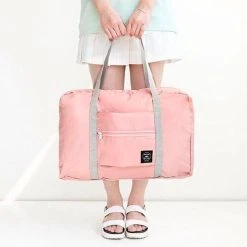 Merkloos Duffelbag - Reistas - Sporttas - Opvouwbare Reistas - Weekendtas - Strandtas - Roze -Bagage En Reistassen 1200x1200 2198