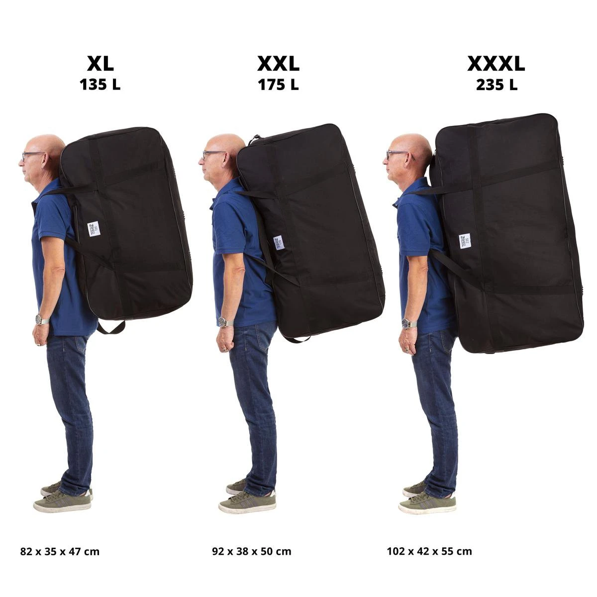 TravelZ Grote Reistas XL - 135 Liter Sporttas 82x35x47cm - Opbergtas 6 TravelZ Grote Reistas XL - 135 Liter Sporttas 82x35x47cm - Opbergtas - Afbeelding 6