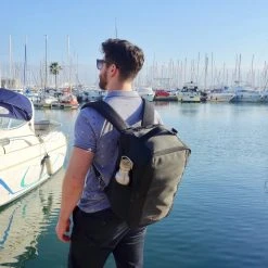 CabinMax Manhatten XL – Handbagage 20L – Rugzak Met USB Poort– Schooltas - 40x20x25 Cm – Compact Reistas – Lichtgewicht – Grijs/Zwart -Bagage En Reistassen 1200x1200 2234