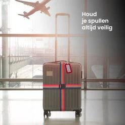 YONO Kofferriem Met Kofferlabel - 2 Kofferband En 2 Bagagelabel - Dubbele Bagage Riem Verstelbaar - 4 Pack - Regenboog -Bagage En Reistassen 1200x1200 2276