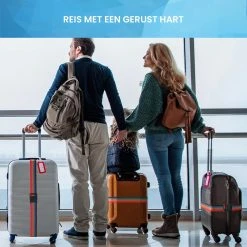 YONO Kofferriem Met Kofferlabel - 2 Kofferband En 2 Bagagelabel - Dubbele Bagage Riem Verstelbaar - 4 Pack - Regenboog -Bagage En Reistassen 1200x1200 2277