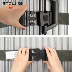 2 X Kofferriem - Bagage Band - Luggage Belt - Bagage Gordel - Met SlideLock En Adreslabel - Afstelbaar - 200cm X 5 Cm - Khaki 11 2 X Kofferriem - Bagage Band - Luggage Belt - Bagage Gordel - Met SlideLock En Adreslabel - Afstelbaar - 200cm X 5 Cm - Khaki -Bagage En Reistassen 1200x1200 2288