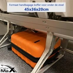 CabinMax Handbagage Koffer - Trolley 30L - Harde Reiskoffer - 45x36x20cm - Lichtgewicht - Groot Capaciteit - Oranje -Bagage En Reistassen 1200x1200 272