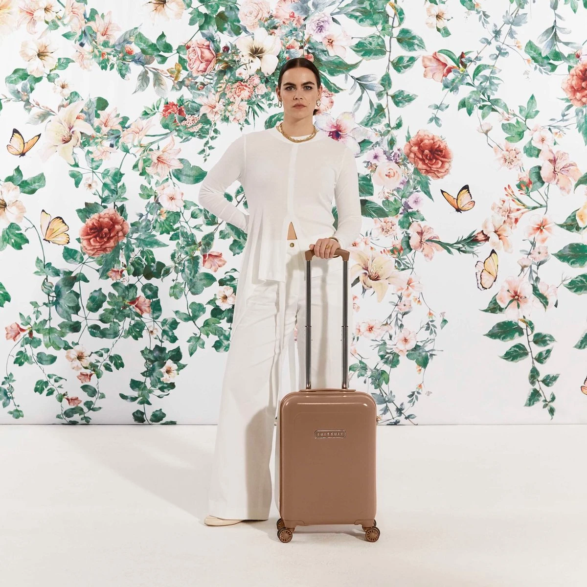 SUITSUIT - Blossom - Mocha Mousse - Handbagage (55 Cm) 2 SUITSUIT - Blossom - Mocha Mousse - Handbagage (55 Cm) - Afbeelding 2