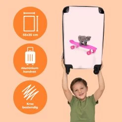 NoBoringSuitcases.com® Kinderkoffer - Handbagage Kinderen - Kitten - Skateboard - Roze - Meisjes - Kinderen - Trollet Op Wieltjes - Past Binnen 55x40x20 Cm En 55x35x25 Cm - Koffer Meisje 10 NoBoringSuitcases.com® Kinderkoffer - Handbagage Kinderen - Kitten - Skateboard - Roze - Meisjes - Kinderen - Trollet Op Wieltjes - Past Binnen 55x40x20 Cm En 55x35x25 Cm - Koffer Meisje -Bagage En Reistassen 1200x1200 3