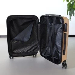 Handbagage Koffer 55cm Goud 4 Wielen Trolley Met Pin -Bagage En Reistassen 1200x1200 321