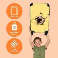 NoBoringSuitcases.com® Koffer - Slak - Helm - Racen - Kinderen - Past Binnen 55x40x20 Cm En 55x35x25 Cm - Handbagage - Trolley - Fotokoffer - Cabin Size - Print 12 NoBoringSuitcases.com® Koffer - Slak - Helm - Racen - Kinderen - Past Binnen 55x40x20 Cm En 55x35x25 Cm - Handbagage - Trolley - Fotokoffer - Cabin Size - Print -Bagage En Reistassen 1200x1200 324
