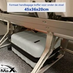 CabinMax Handbagage Koffer - Trolley 30L - Harde Reiskoffer - 45x36x20cm - Lichtgewicht - Groot Capaciteit - Wit -Bagage En Reistassen 1200x1200 367