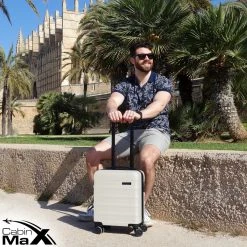 CabinMax Handbagage Koffer - Trolley 30L - Harde Reiskoffer - 45x36x20cm - Lichtgewicht - Groot Capaciteit - Wit -Bagage En Reistassen 1200x1200 369