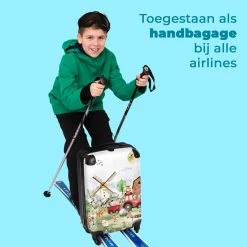 NoBoringSuitcases.com® Koffer - Boerderij - Dieren - Trekker - Jongens - Past Binnen 55x40x20 Cm En 55x35x25 Cm - Handbagage - Trolley - Fotokoffer - Cabin Size - Print -Bagage En Reistassen 1200x1200 404