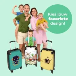 NoBoringSuitcases.com® Koffer - Boerderij - Dieren - Trekker - Jongens - Past Binnen 55x40x20 Cm En 55x35x25 Cm - Handbagage - Trolley - Fotokoffer - Cabin Size - Print -Bagage En Reistassen 1200x1200 407