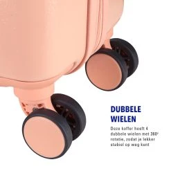 Princess Traveller Harlem - Handbaggage Koffer - Roze - S - 55cm -Bagage En Reistassen 1200x1200 431