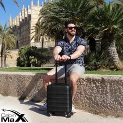 CabinMax Handbagage Koffer - Trolley 30L - Harde Reiskoffer - 45x36x20cm - Lichtgewicht - Groot Capaciteit - Zwart -Bagage En Reistassen 1200x1200 474