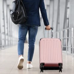 TRVLMORE Koffer - Handbagage - 54x36x20cm - 38L - Roségoud -Bagage En Reistassen 1200x1200 491