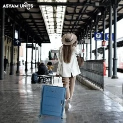 Asyam Units- Handbagage- Invouwbaar- Koffer- Koffer 38L- Spinner Wielen- TSA Slot- Lichtgewicht- Blauw -Bagage En Reistassen 1200x1200 503