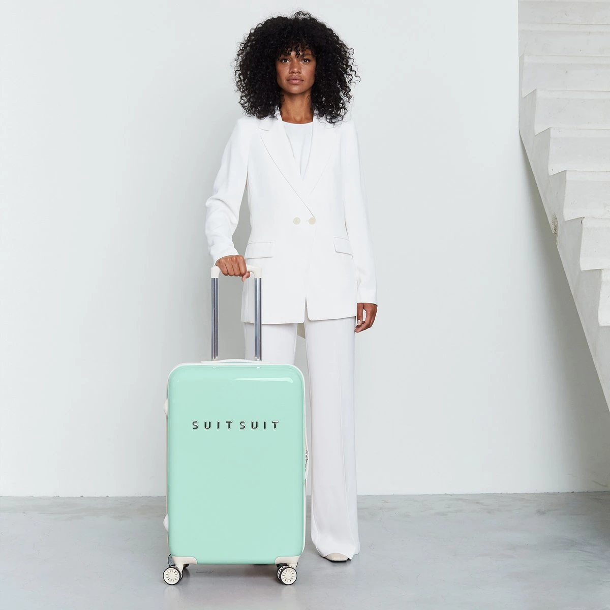 SUITSUIT - Fabulous Fifties - Luminous Mint - Reiskoffer (66 Cm) 2 SUITSUIT - Fabulous Fifties - Luminous Mint - Reiskoffer (66 Cm) - Afbeelding 2