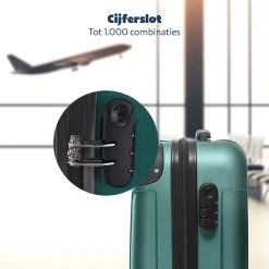 TRVLMORE Koffer - Handbagage - 54x36x20cm - 38L - Donkergroen 13 TRVLMORE Koffer - Handbagage - 54x36x20cm - 38L - Donkergroen -Bagage En Reistassen 1200x1200 60