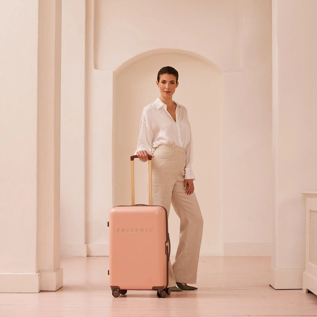 SUITSUIT - Fab Seventies - Coral Cloud - Reiskoffer (66 Cm) 2 SUITSUIT - Fab Seventies - Coral Cloud - Reiskoffer (66 Cm) - Afbeelding 2