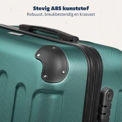 TRVLMORE Koffer - Handbagage - 54x36x20cm - 38L - Donkergroen 21 TRVLMORE Koffer - Handbagage - 54x36x20cm - 38L - Donkergroen -Bagage En Reistassen 1200x1200 68