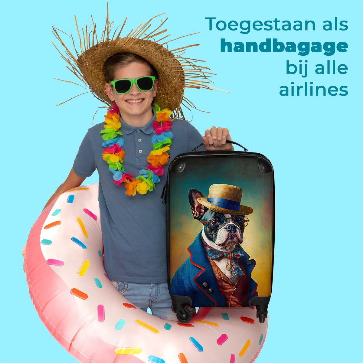 NoBoringSuitcases.com® Koffer - Hond - Kleding - Accessoires - Verf - Portret - Kinderen - Reiskoffer Met Wielen - Kinderkoffer - Fotokoffer - Past Binnen 55x40x20 Cm En 55x35x25 Cm - Trolley Handbagage Lichtgewicht 5 NoBoringSuitcases.com® Koffer - Hond - Kleding - Accessoires - Verf - Portret - Kinderen - Reiskoffer Met Wielen - Kinderkoffer - Fotokoffer - Past Binnen 55x40x20 Cm En 55x35x25 Cm - Trolley Handbagage Lichtgewicht - Afbeelding 5