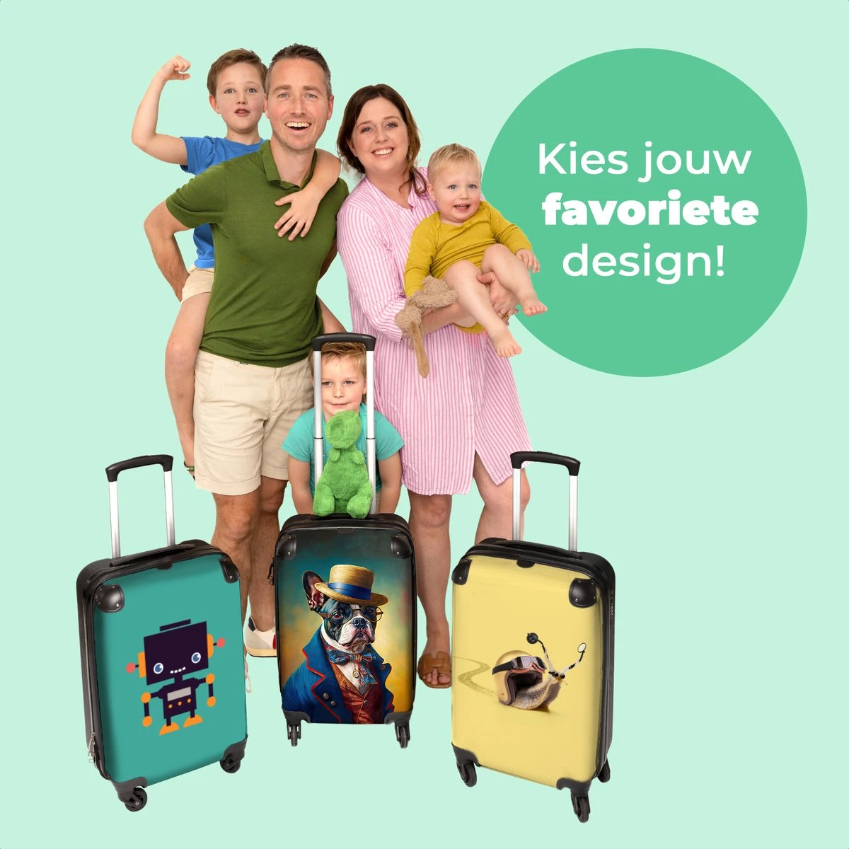 NoBoringSuitcases.com® Koffer - Hond - Kleding - Accessoires - Verf - Portret - Kinderen - Reiskoffer Met Wielen - Kinderkoffer - Fotokoffer - Past Binnen 55x40x20 Cm En 55x35x25 Cm - Trolley Handbagage Lichtgewicht 8 NoBoringSuitcases.com® Koffer - Hond - Kleding - Accessoires - Verf - Portret - Kinderen - Reiskoffer Met Wielen - Kinderkoffer - Fotokoffer - Past Binnen 55x40x20 Cm En 55x35x25 Cm - Trolley Handbagage Lichtgewicht - Afbeelding 8
