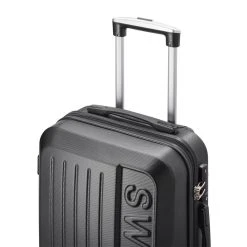 Swiss - Lausanne Handbagage Koffer 55x40x25 Cm - 4 Wielen - TSA-cijferslot - Zwart -Bagage En Reistassen 1200x1200 83