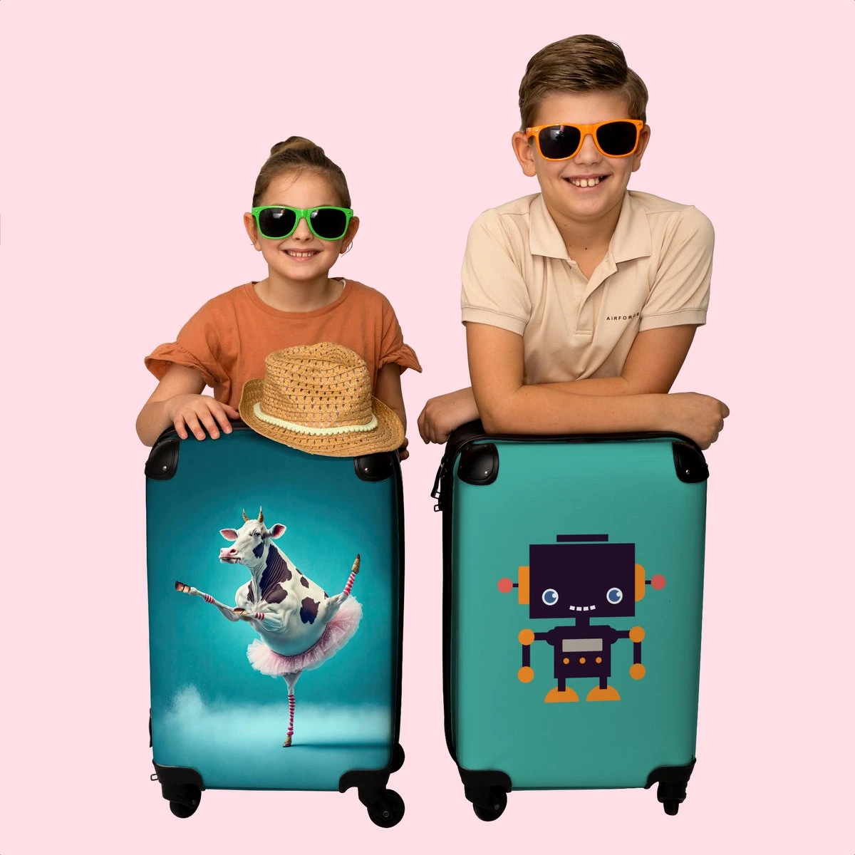 NoBoringSuitcases.com® Koffer - Koe - Ballet - Rok - Portret - Dieren - Trolley Op Wieltjes - Handbagagekoffer - Past Binnen 55x40x20 Cm En 55x35x25 Cm - Reiskoffer 8 NoBoringSuitcases.com® Koffer - Koe - Ballet - Rok - Portret - Dieren - Trolley Op Wieltjes - Handbagagekoffer - Past Binnen 55x40x20 Cm En 55x35x25 Cm - Reiskoffer - Afbeelding 8