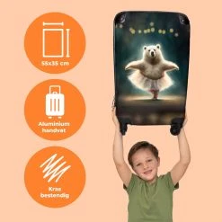 NoBoringSuitcases.com® Koffer - Beer - Rok - Ballet - Licht - Portret - Trolley Op Wieltjes - Reiskoffer - Past Binnen 55x40x20 Cm En 55x35x25 Cm - Handbagagekoffer - Fotokoffer 11 NoBoringSuitcases.com® Koffer - Beer - Rok - Ballet - Licht - Portret - Trolley Op Wieltjes - Reiskoffer - Past Binnen 55x40x20 Cm En 55x35x25 Cm - Handbagagekoffer - Fotokoffer -Bagage En Reistassen 1200x1200 887