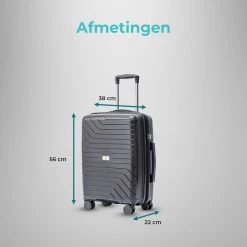 Legage Koffer Handbagage - Reiskoffer - Trolley - Inclusief Uitzetlaag - Inclusief TSA Slot - Zwart - Maat S - 20 Inch -Bagage En Reistassen 1200x1200 91
