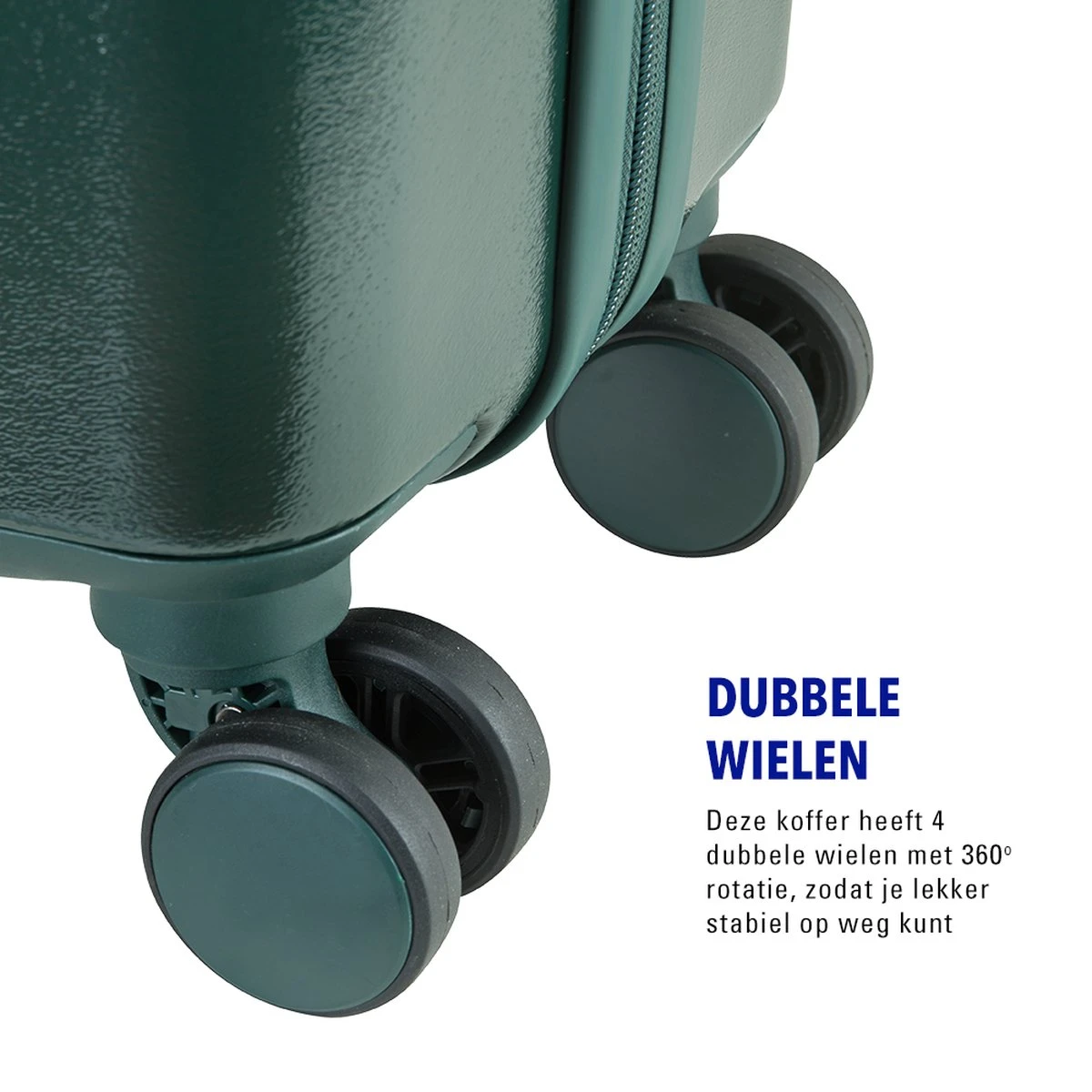 Princess Traveller Harlem - Reiskoffer - Groen - L - 76cm 6 Princess Traveller Harlem - Reiskoffer - Groen - L - 76cm - Afbeelding 6