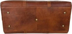Fana Bags Leren Weekendtas Cognac - Leren Reistas - Grote Reistas Leder - Cadeau Mannen - Reistas/Weekendtas/Sporttas Echt Leer - Duffel Bag -Bagage En Reistassen 1200x575